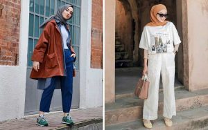 Inspirasi Outfit Hijab Yang Stylish Dan Casual Banget